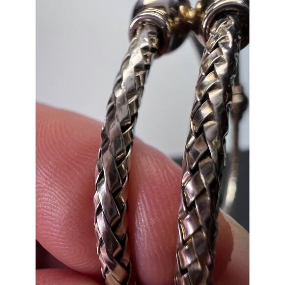 Sterling silver adjustable station cuff bracelet - Picture 7 of 11